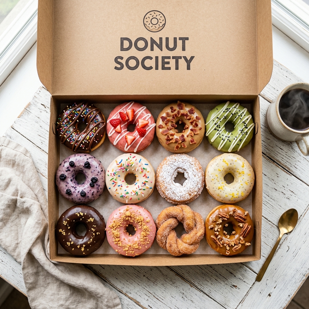 Custom Doughnali dozen box